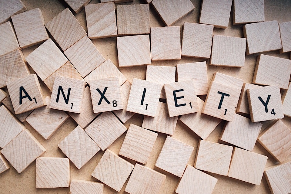 anxiety spelled in scrabble squares