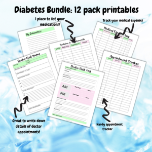 diabetes planner printables