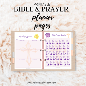 2 pages of my bible and prayer planner pages